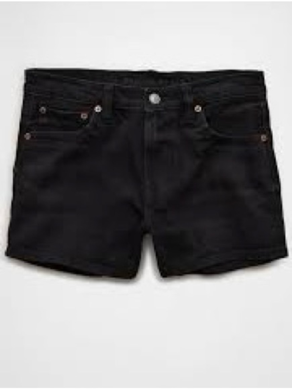 American Eagle NE(XT) Level Stretch Hi Rise Shortie Black Jean Shorts NWT Size 4